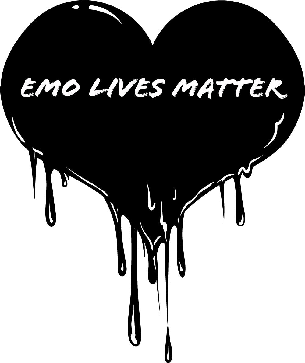 black emo broken hearts